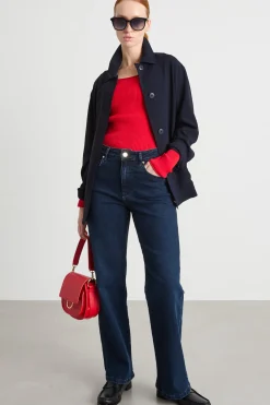 Jeans dritto stretch - Blu