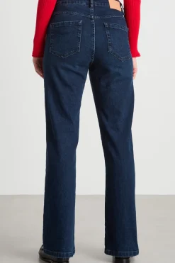 Jeans dritto stretch - Blu