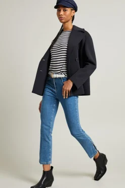 Jeans flare con spacchetti - Blu Jeans