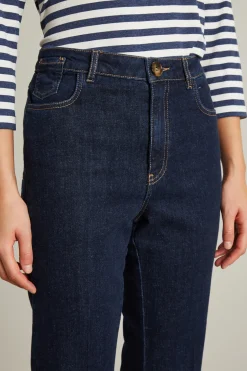 Jeans flare in denim - Blu