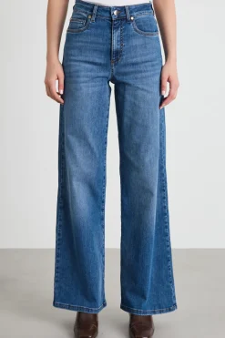 Jeans morbidi in denim - Blu