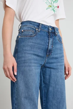 Jeans morbidi in denim - Blu