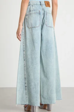 Jeans palazzo - Azzurro