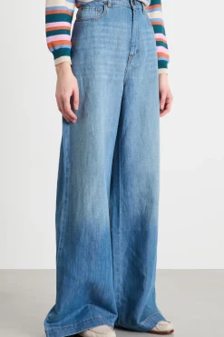 Jeans wide leg - Azzurro