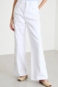 Jeans wide leg - Bianco