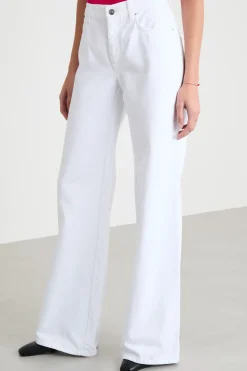 Jeans wide leg - Bianco