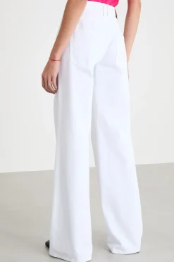 Jeans wide leg - Bianco