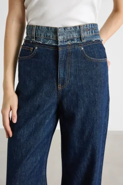 Jeans wide leg - Blu