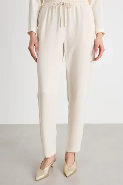 Jogger in cady fluido - Bianco
