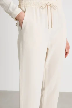 Jogger in cady fluido - Bianco