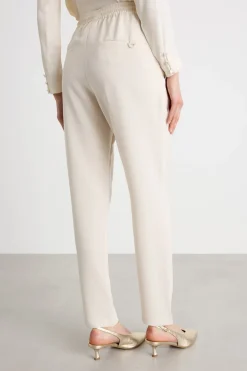 Jogger in cady fluido - Bianco