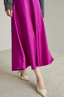 Longuette in raso - Ciclamino