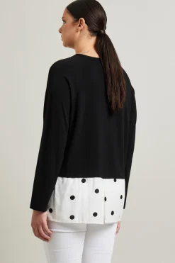 Magia con balza a pois - Nero Bianco