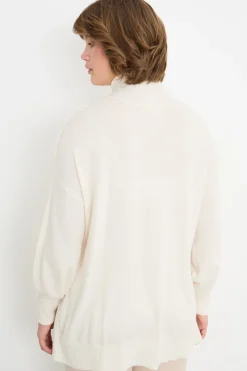 Maglia a collo alto - Bianco
