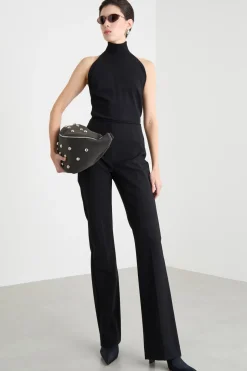 Maglia a collo alto - Nero