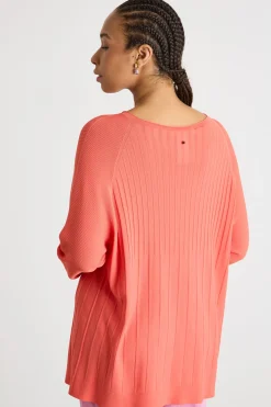 Maglia a coste - Arancione