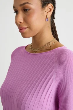 Maglia a coste - Rosa