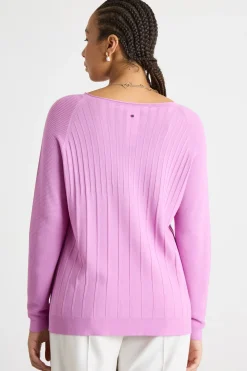 Maglia a coste - Rosa