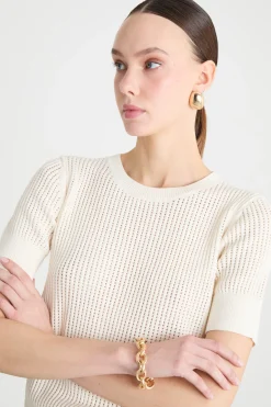 Maglia a costine - Bianco