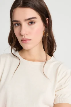 Maglia a maniche corte - Avorio