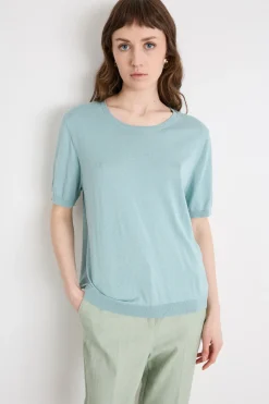 Maglia a maniche corte - Azzurro