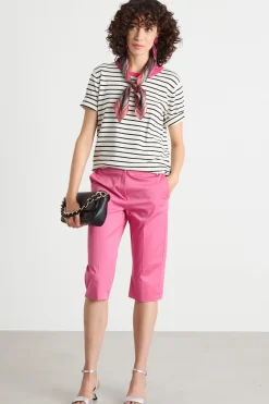 Maglia a maniche corte - Bianco Nero Rosa