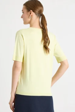 Maglia a maniche corte - Giallo
