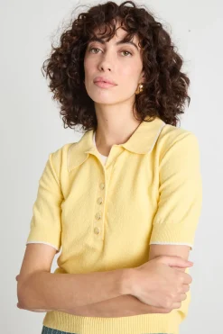 Maglia a polo - Giallo