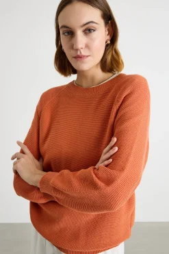 Maglia a punto links - Arancione