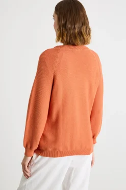Maglia a punto links - Arancione