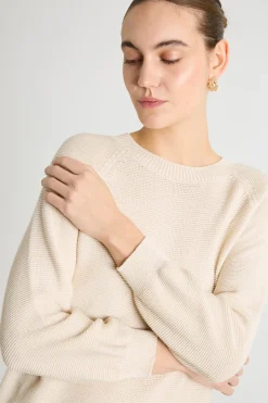 Maglia a punto links - Avorio