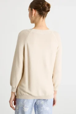 Maglia a punto links - Avorio