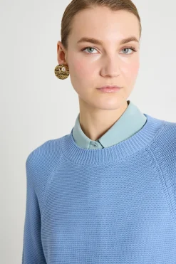 Maglia a punto links - Azzurro