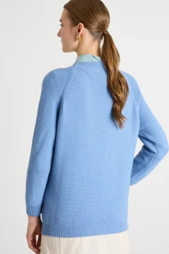 Maglia a punto links - Azzurro