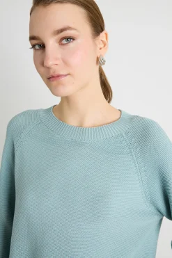 Maglia a punto links - Verde Acqua
