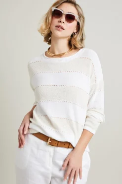 Maglia a righe - Bianco
