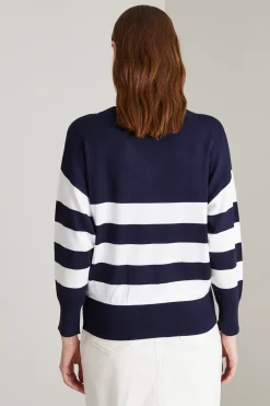 Maglia a righe - Blu Bianco