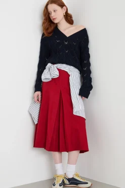 Maglia a trecce - Blu
