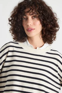 Maglia bouclé - Bianco Nero