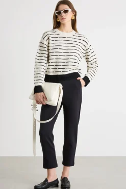 Maglia boxy - Bianco Nero