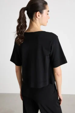 Maglia boxy - Nero