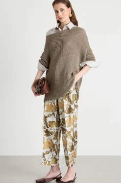 Maglia con ampia scollatura sulla schiena - Grigio