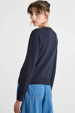 Maglia con bottoni - Blu