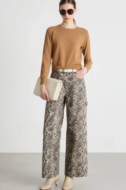 Maglia con bottoni - Cammello