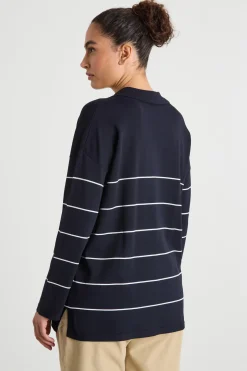 Maglia con colletto a polo - Blu