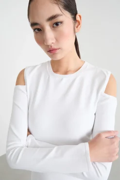 Maglia con cut-out sulle spalle - Bianco