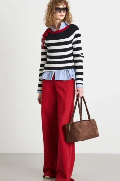 Maglia con fiocco - Blu Bianco Rosso