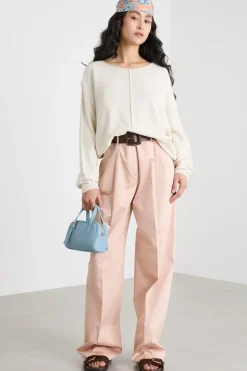 Maglia con manica a kimono - Bianco