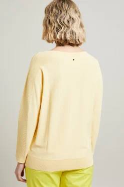 Maglia con maniche a kimono - Giallo