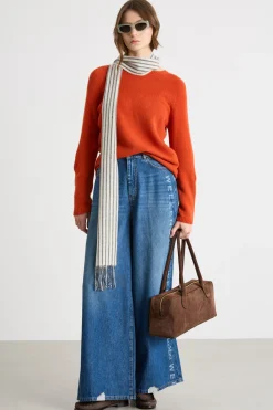 Maglia con maniche a raglan - Arancione